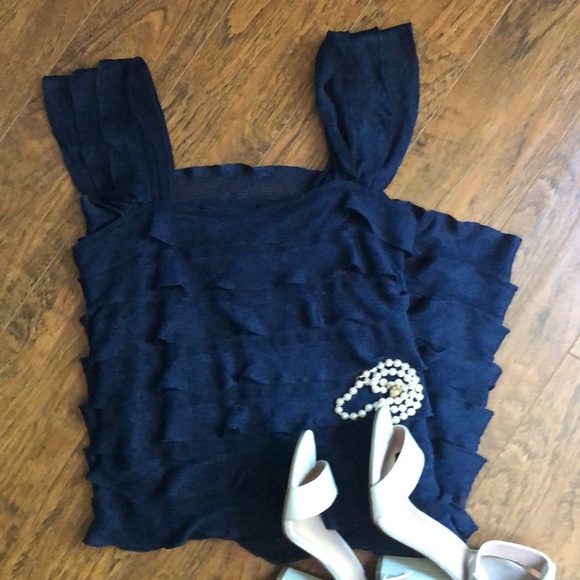 M.S.S.P Max Studio Gorgeous Blue Dress - Picture 4 of 7